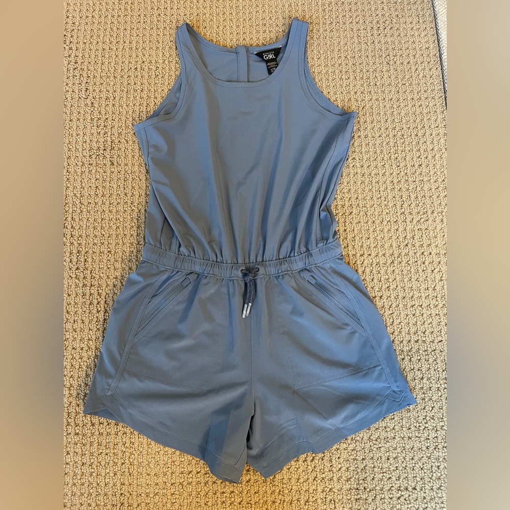 Athleta Girl Blue Sporty One Piece with Racerback